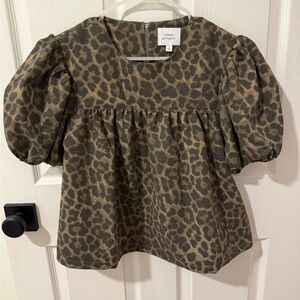 Things Between Leopard Print Blouse